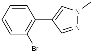 4-(2-Bromophenyl)-1-methyl-1h-pyrazole Structure