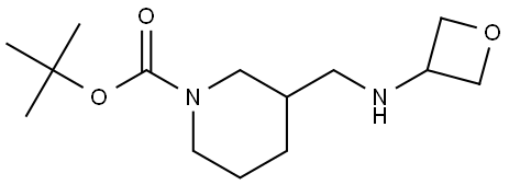 tert-butyl 3-((oxetan-3-ylamino)methyl)piperidine-1-carboxylate Structure