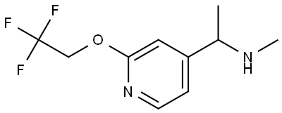 N-methyl-1-(2-(2,2,2-trifluoroethoxy)pyridin-4-yl)ethan-1-amine Structure