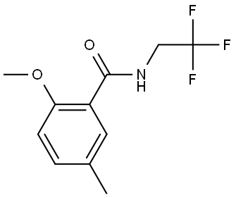 2-Methoxy-5-methyl-N-(2,2,2-trifluoroethyl)benzamide Structure