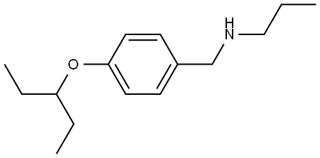 4-(1-Ethylpropoxy)-N-propylbenzenemethanamine Structure