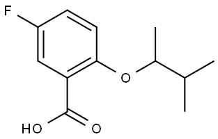 5-fluoro-2-((3-methylbutan-2-yl)oxy)benzoic acid Structure