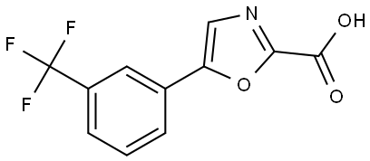 5-(3-Trifluoromethyl-phenyl)-oxazole-2-carboxylic acid Structure