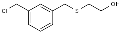 2-((3-(chloromethyl)benzyl)thio)ethanol Structure