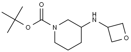 tert-butyl 3-(oxetan-3-ylamino)piperidine-1-carboxylate Structure