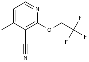 4-Methyl-2-(2,2,2-trifluoroethoxy)-3-pyridinecarbonitrile Structure