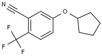 5-(Cyclopentyloxy)-2-(trifluoromethyl)benzonitrile Structure