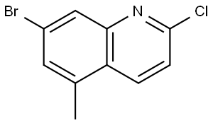 7-Bromo-2-chloro-5-methylquinoline Structure