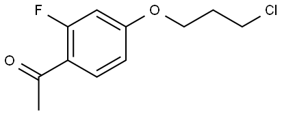 1-[4-(3-Chloropropoxy)-2-fluorophenyl]ethanone Structure