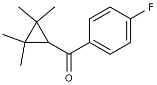 (4-Fluorophenyl)(2,2,3,3-tetramethylcyclopropyl)methanone Structure