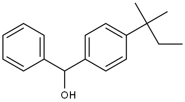 (4-(tert-pentyl)phenyl)(phenyl)methanol Structure