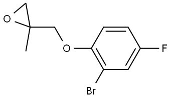 2-[(2-Bromo-4-fluorophenoxy)methyl]-2-methyloxirane Structure