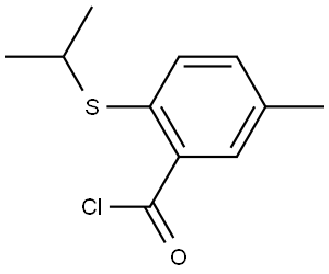 5-Methyl-2-[(1-methylethyl)thio]benzoyl chloride Structure