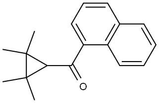 1-Naphthalenyl(2,2,3,3-tetramethylcyclopropyl)methanone Structure