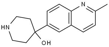 4-(2-Methyl-6-quinolinyl)-4-piperidinol Structure