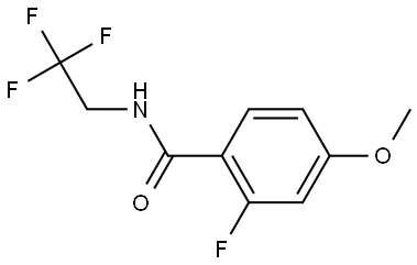 2-Fluoro-4-methoxy-N-(2,2,2-trifluoroethyl)benzamide Structure