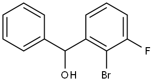 (2-bromo-3-fluorophenyl)(phenyl)methanol Structure