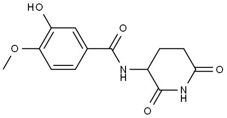 N-(2,6-dioxopiperidin-3-yl)-3-hydroxy-4-methoxybenzamide Structure