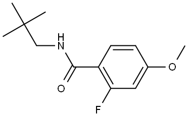 N-(2,2-Dimethylpropyl)-2-fluoro-4-methoxybenzamide 구조식 이미지