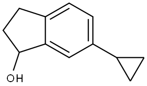 6-Cyclopropyl-2,3-dihydro-1H-inden-1-ol 구조식 이미지