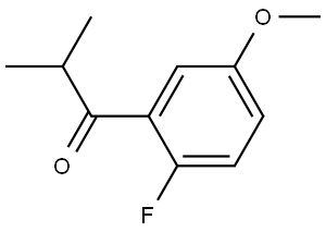 1-(2-fluoro-5-methoxyphenyl)-2-methylpropan-1-one Structure