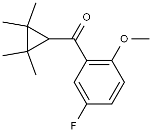 (5-Fluoro-2-methoxyphenyl)(2,2,3,3-tetramethylcyclopropyl)methanone Structure