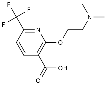 2-[2-(Dimethylamino)ethoxy]-6-(trifluoromethyl)-3-pyridinecarboxylic acid Structure