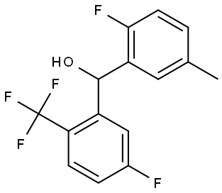 5-Fluoro-α-(2-fluoro-5-methylphenyl)-2-(trifluoromethyl)benzenemethanol Structure