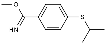 Methyl 4-[(1-methylethyl)thio]benzenecarboximidate Structure