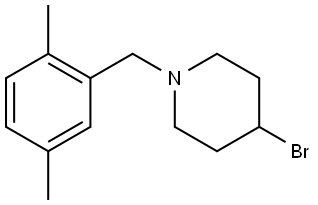 4-Bromo-1-[(2,5-dimethylphenyl)methyl]piperidine Structure