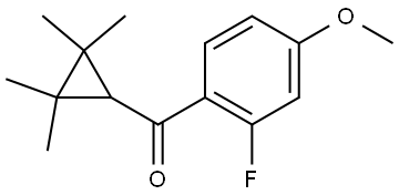 (2-Fluoro-4-methoxyphenyl)(2,2,3,3-tetramethylcyclopropyl)methanone Structure