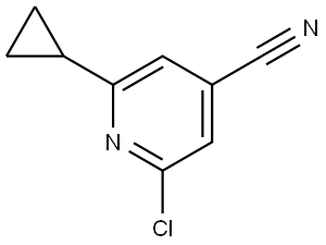 2-Chloro-6-cyclopropylisonicotinonitrile Structure