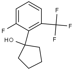 1-(2-fluoro-6-(trifluoromethyl)phenyl)cyclopentanol Structure