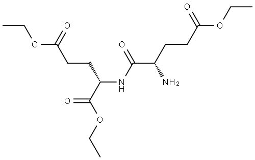 L-Glutamic acid, L-α-glutamyl-, 1,21,25-triethyl ester Structure