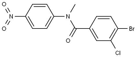 4-bromo-3-chloro-N-methyl-N-(4-nitrophenyl)benzamide Structure