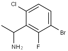 1-(3-BROMO-6-CHLORO-2-FLUOROPHENYL)ETHAN-1-AMINE Structure