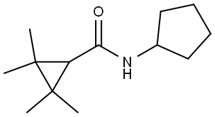 N-Cyclopentyl-2,2,3,3-tetramethylcyclopropanecarboxamide Structure