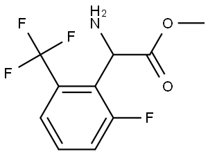 Methyl α-amino-2-fluoro-6-(trifluoromethyl)benzeneacetate Structure