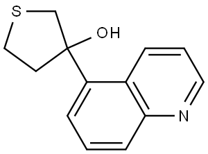 Tetrahydro-3-(5-quinolinyl)thiophene-3-ol Structure