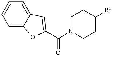 2-Benzofuranyl(4-bromo-1-piperidinyl)methanone Structure