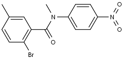 2-bromo-N,5-dimethyl-N-(4-nitrophenyl)benzamide Structure