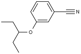 3-(1-Ethylpropoxy)benzonitrile Structure