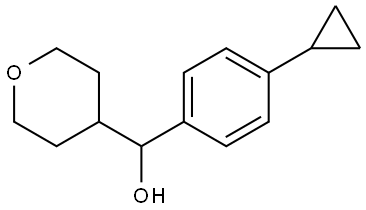 α-(4-Cyclopropylphenyl)tetrahydro-2H-pyran-4-methanol Structure