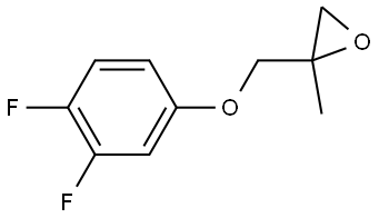 2-[(3,4-Difluorophenoxy)methyl]-2-methyloxirane Structure