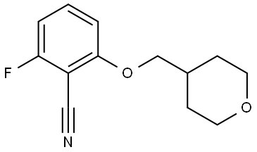 2-Fluoro-6-[(tetrahydro-2H-pyran-4-yl)methoxy]benzonitrile Structure