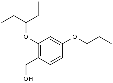 2-(1-Ethylpropoxy)-4-propoxybenzenemethanol Structure