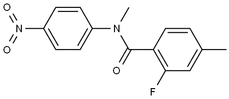 2-fluoro-N,4-dimethyl-N-(4-nitrophenyl)benzamide Structure