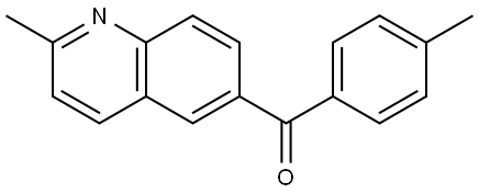 (4-Methylphenyl)(2-methyl-6-quinolinyl)methanone Structure