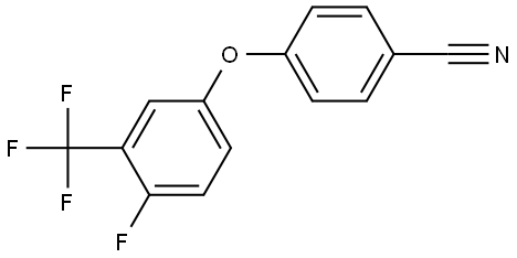 4-[4-Fluoro-3-(trifluoromethyl)phenoxy]benzonitrile Structure