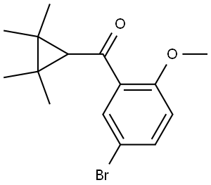 (5-Bromo-2-methoxyphenyl)(2,2,3,3-tetramethylcyclopropyl)methanone Structure